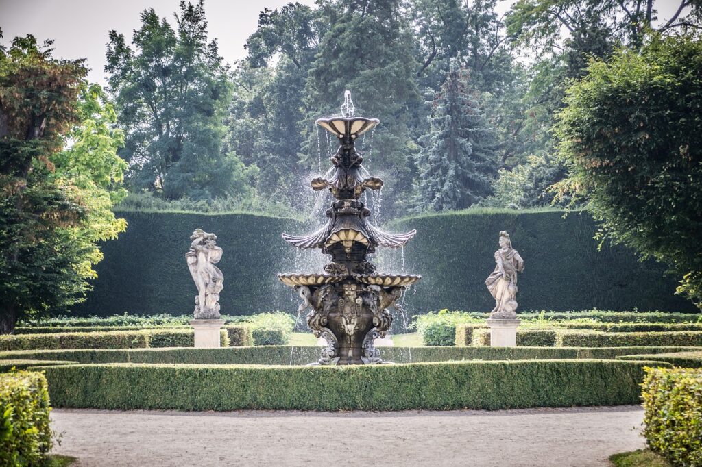 fountain, park, fridge lock