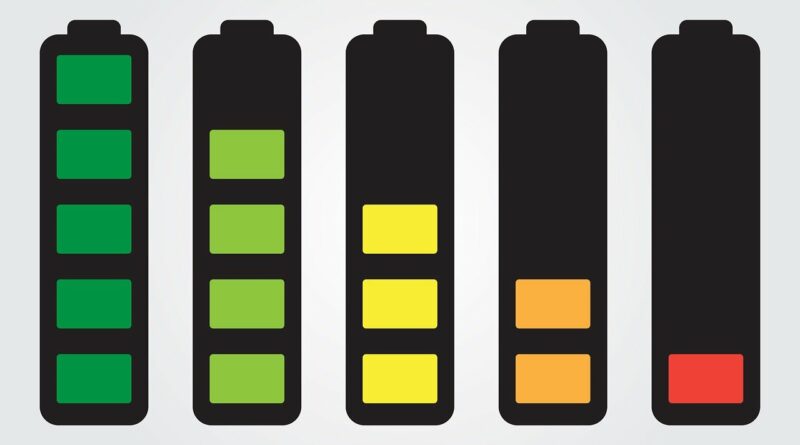 battery, full charge, flat battery
