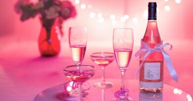 pink wine, happy birthday, champagne