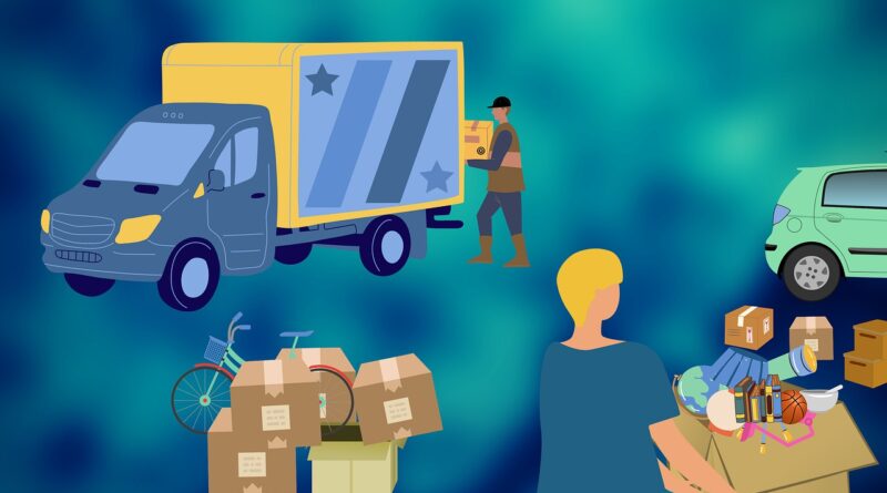 moving house, truck, van