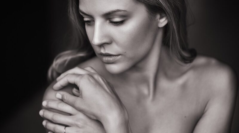 pretty woman, portrait, hands, pretty, face, skin